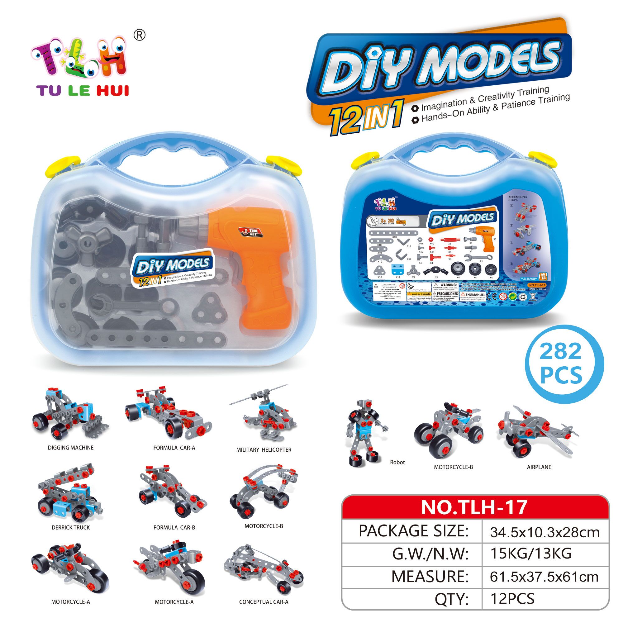 Bộ Tự lắp ghép các mô hình sáng tạo NO. TLH -17