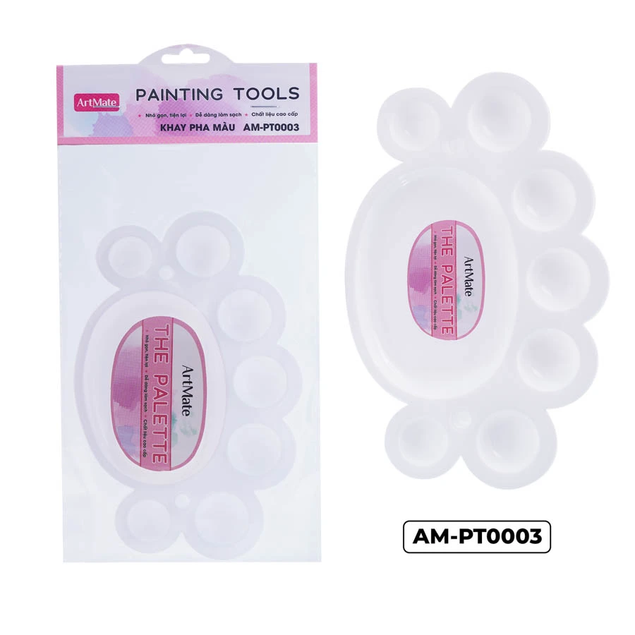Khay pha màu hình chân chó AM-PT0003
