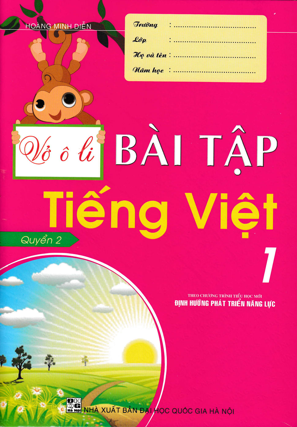 Vở ô ly bài tập tiếng việt 1/2
