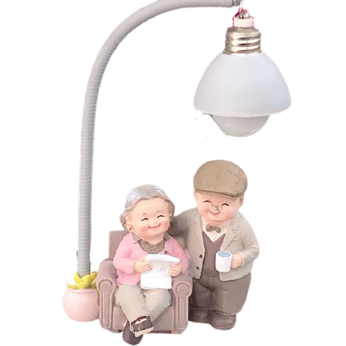 Tượng đá ông bà anh có đèn