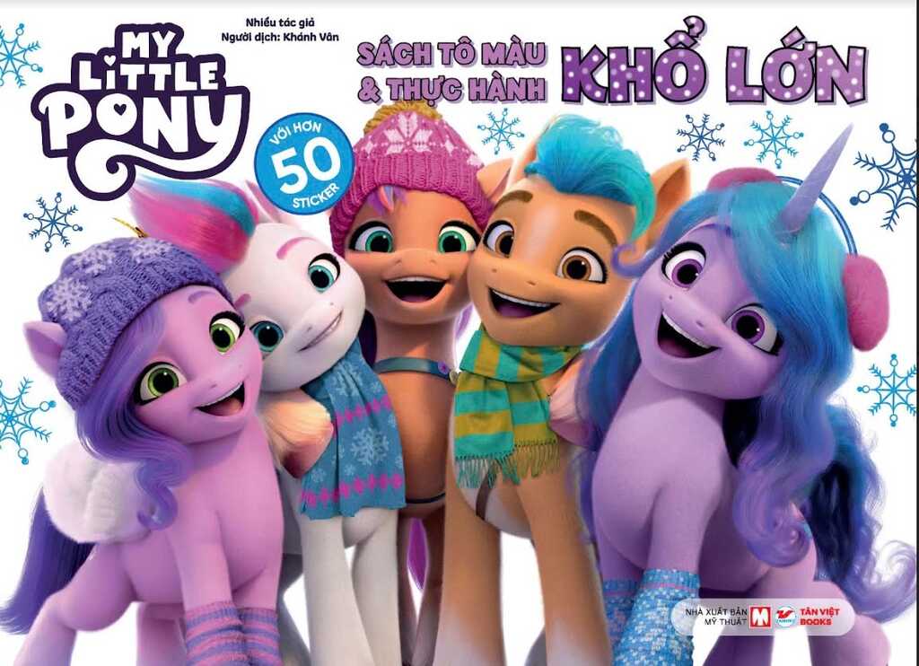 My little pony- Sách tô màu và thực hành khổ lớn