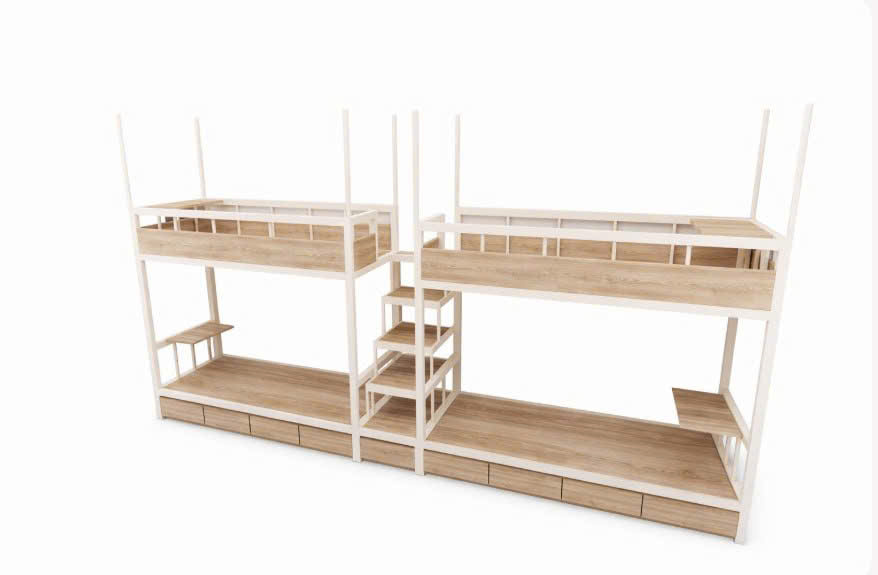 Giường học sinh nội trú 2 tầng
