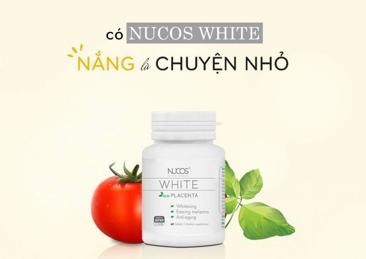 Có viên uống trắng da nhật bản Nucos White chống nắng hiệu quả