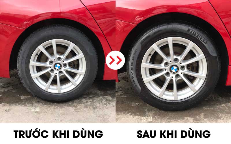 Trước và sau khi dùng dung dịch đánh bóng 3M Trước và sau khi dùng dung dịch đánh bóng 3M