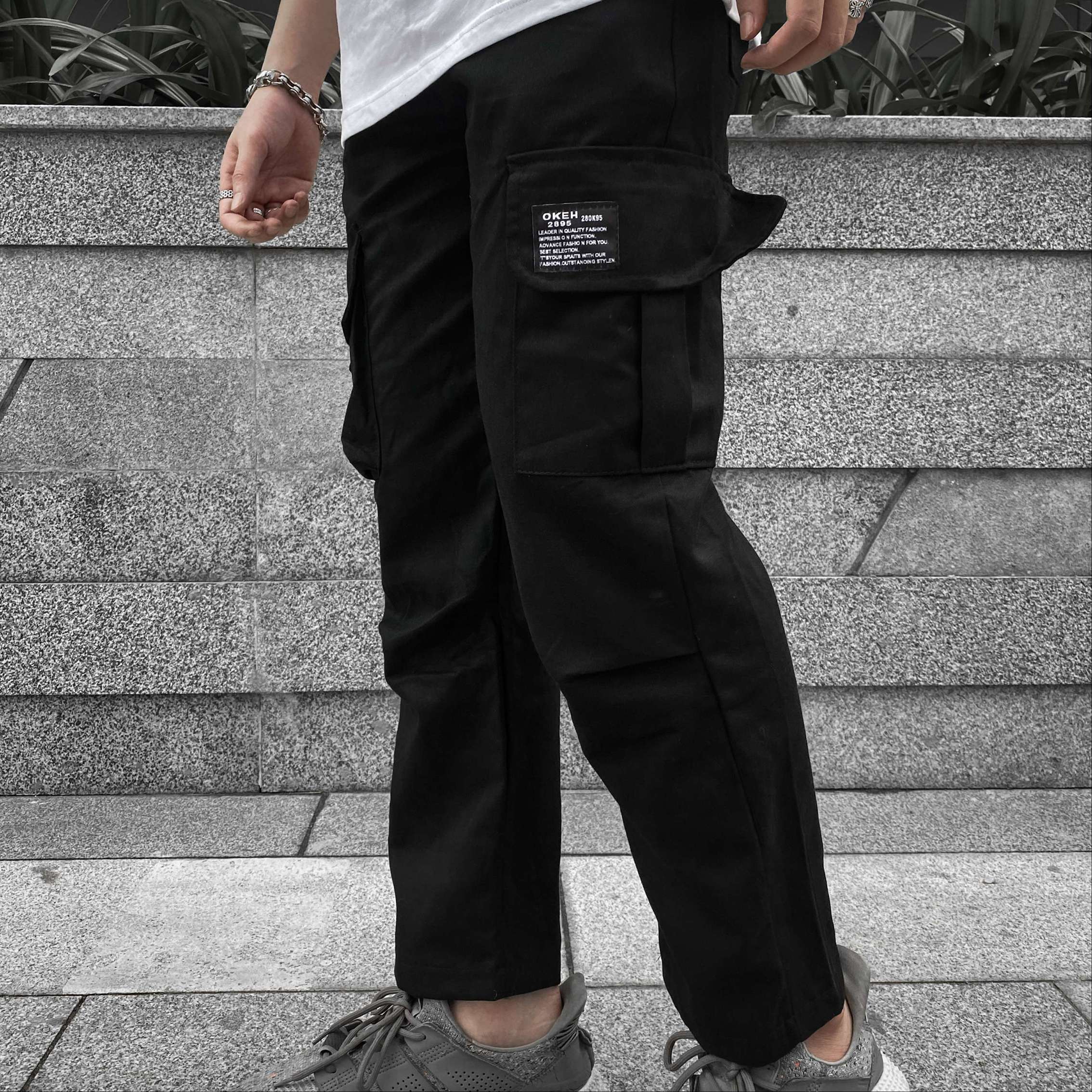 CARGO KHAKI PANTS The Laughter Streetwear