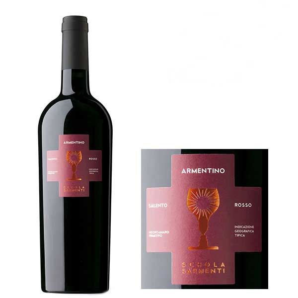 Nhãn của Rượu vang Ý Armentino Rosso Salento