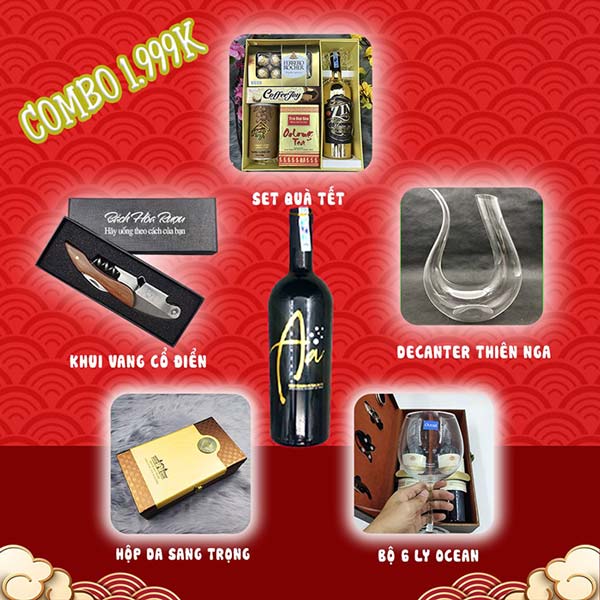 Combo quà tết Bách Hóa Rượu BHRT 01