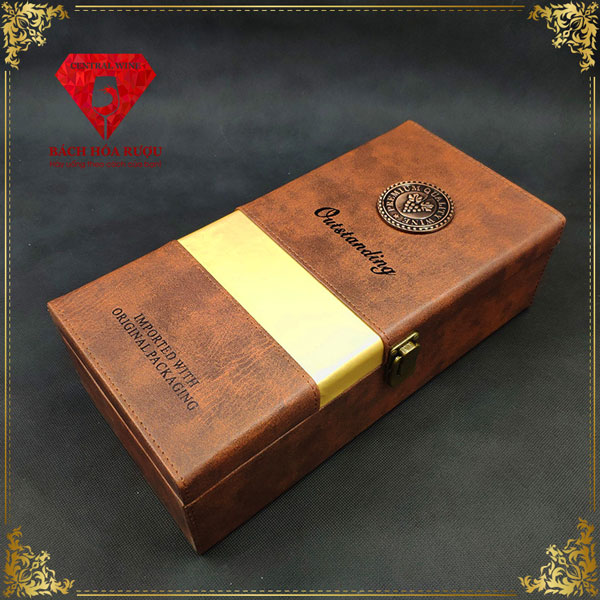 Hộp Quà Rượu Tết Da Cao Cấp