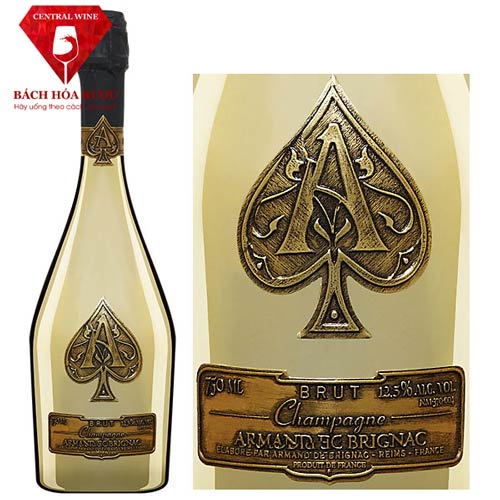 Rượu Champagne Armand De Brignac Gold – Champagne Át Bích