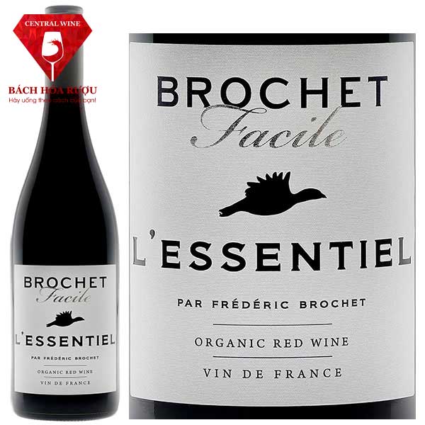 Rượu Vang Brochet Facile L’Essentiel Organic Red