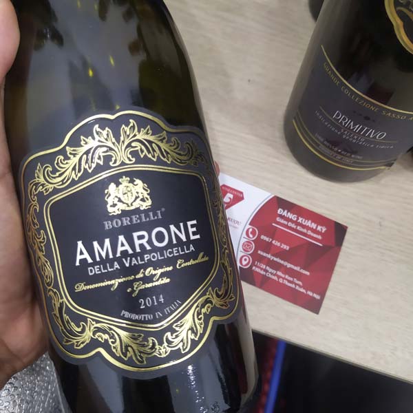 Rượu vang DOCG Amaronde della Valpolicella Borelli