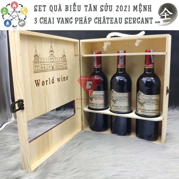 Set mệnh Kim rượu phong thủy pháp chateau sergant