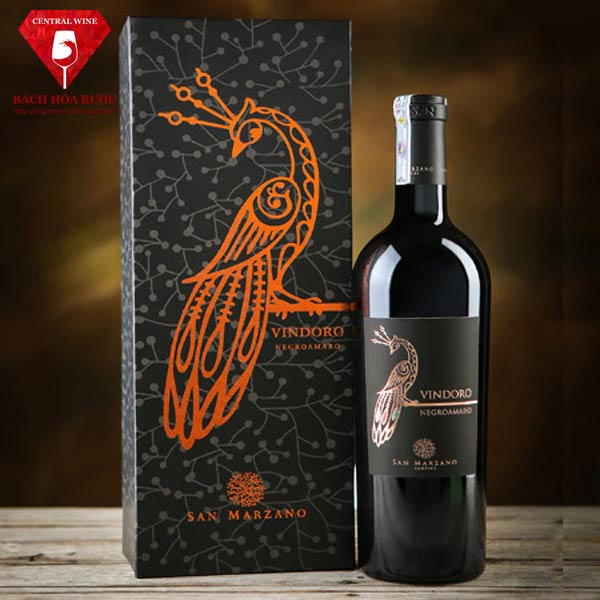 Vang con công Vindoro Negroamaro