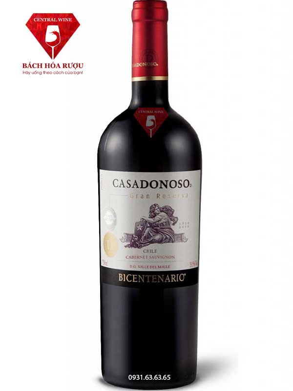Rượu vang Chile Casadonoso Gran Reserva Cabernet Sauvignon Bicentenario