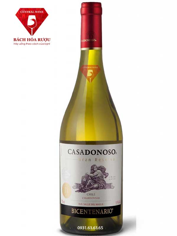 Vang trắng Casadonoso Gran Reserva Chardonnay