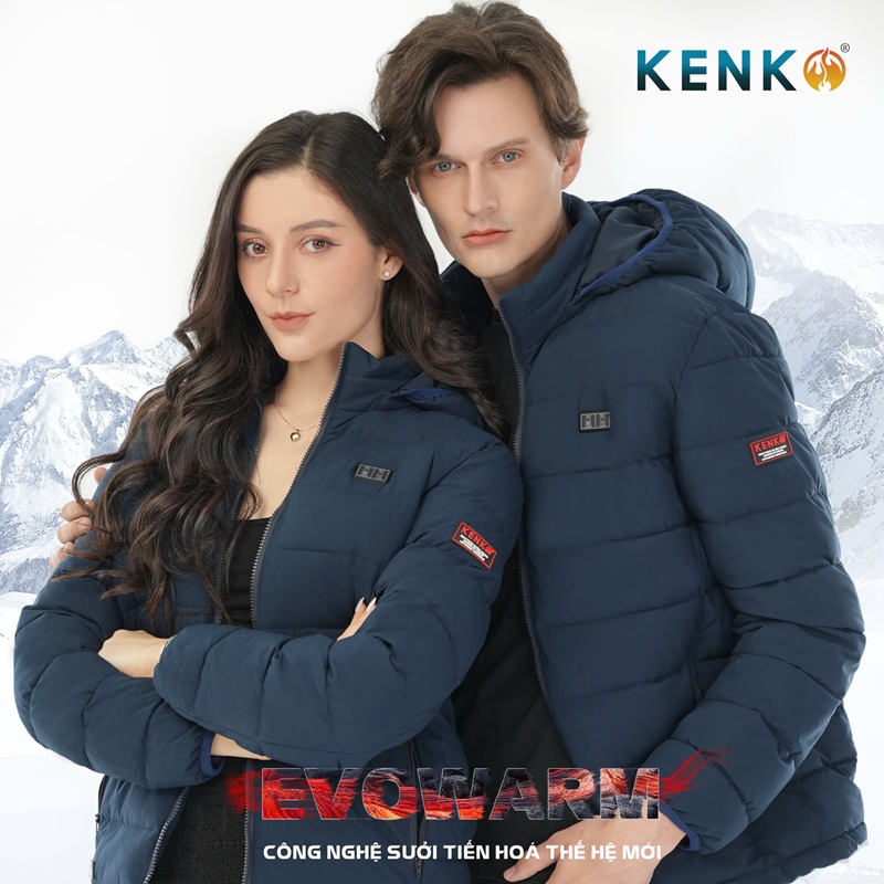 Review chi tiết Áo sưởi ấm KENKO EVOWARM siêu ấm, chống mưa, tuyết
