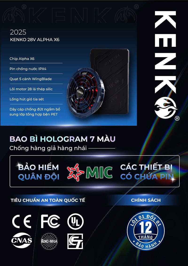 [Chi tiết] Pin quạt áo điều hòa Kenko 28V mới nhất có tốt không?