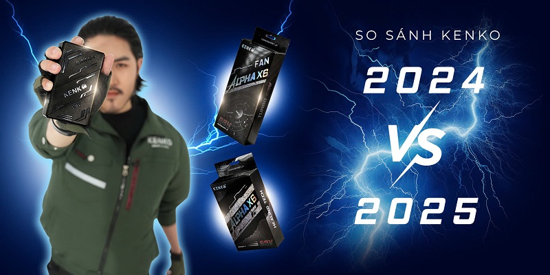 So sánh pin quạt áo điều hoà Kenko 28V với pin quạt Kenko 22V