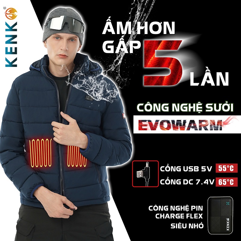 Áo sưởi ấm Kenko EVOWARM 2024