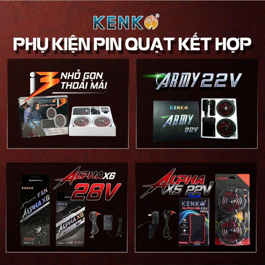 Phụ kiện pin, quạt cần phù hợp với nhu cầu sử dụng