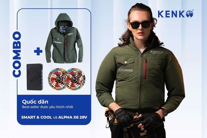 Combo áo điều hoà & pin quạt quốc dân