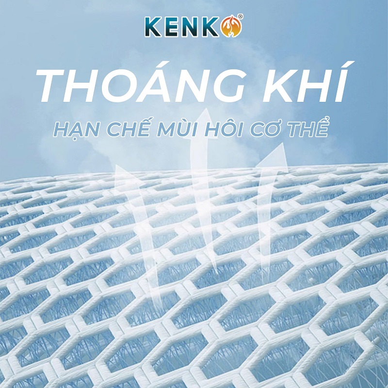 Áo điều hoà KENKO ASAWIND kiểu dáng cộc tay xanh than