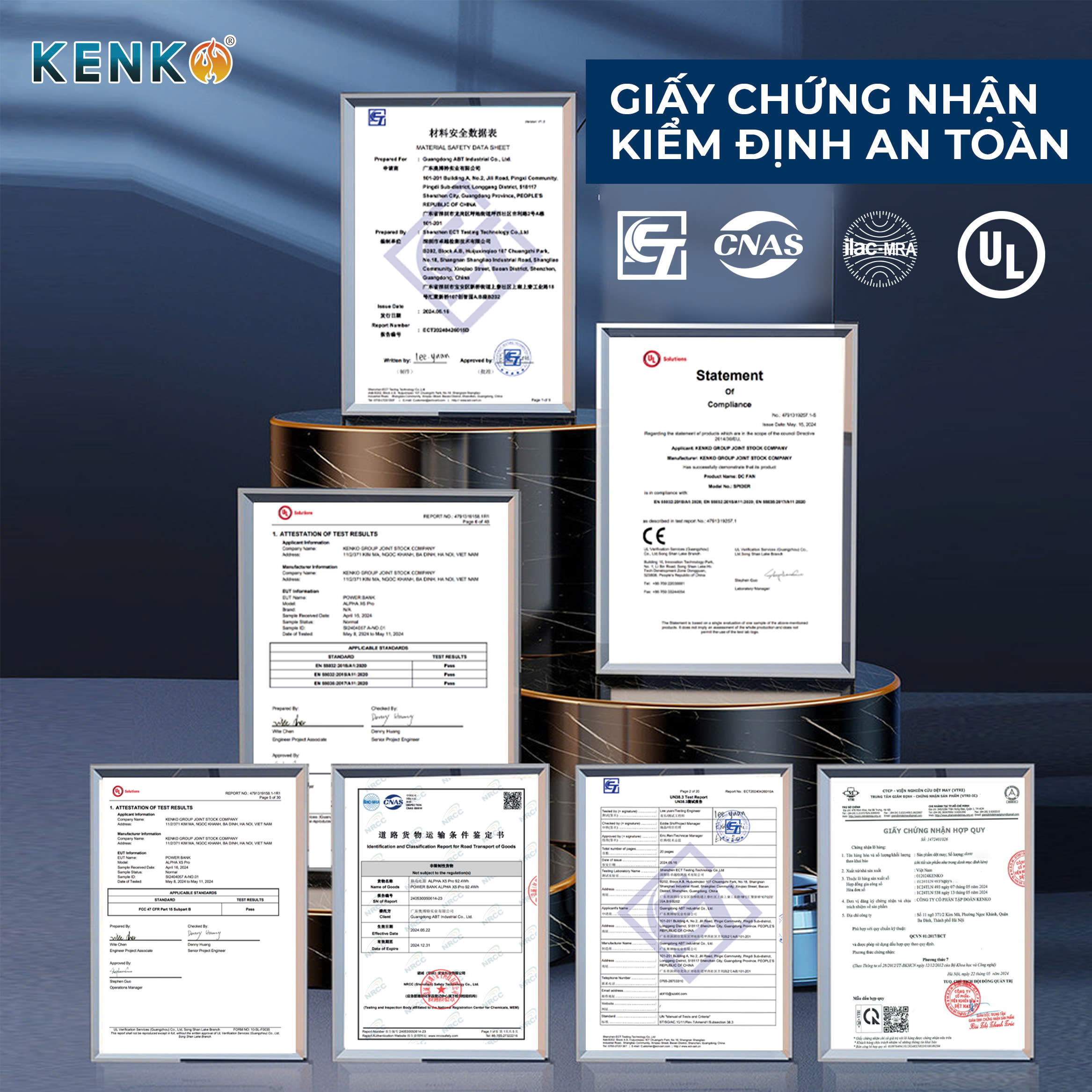 Bộ pin quạt KENKO ALPHA X5 22V mạnh nhất, công nghệ quạt siêu êm