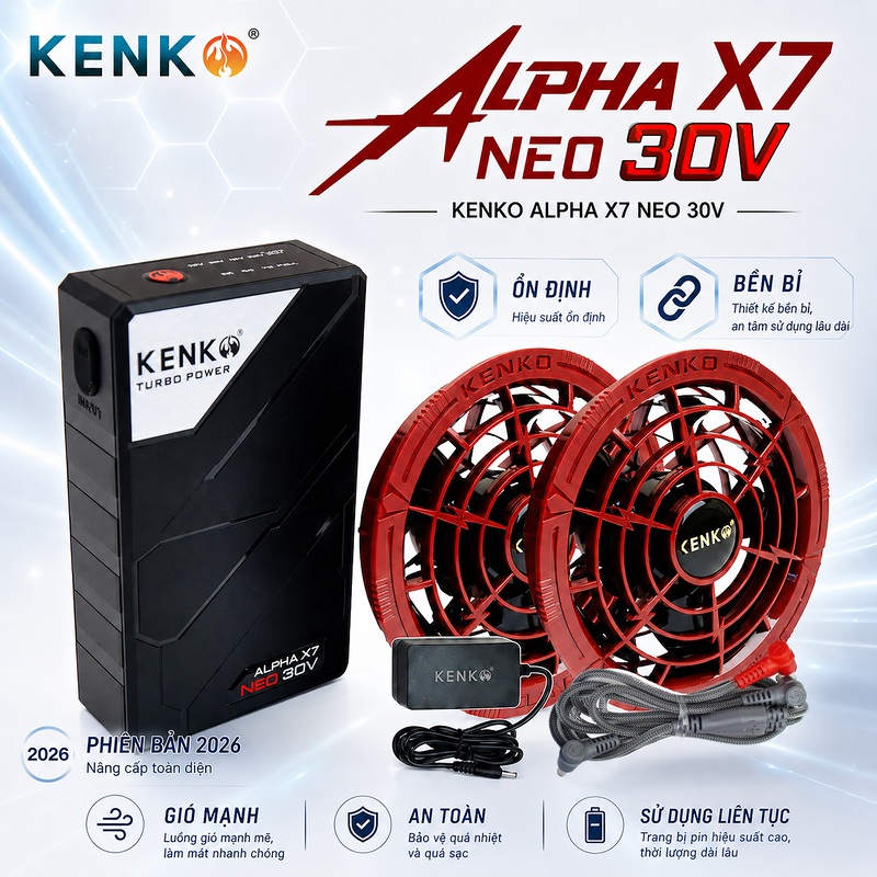 Áo điều hoà KENKO dài tay chất liệu vải bò(denim) phiên bản đặc biệt chống cháy nhẹ-SM24