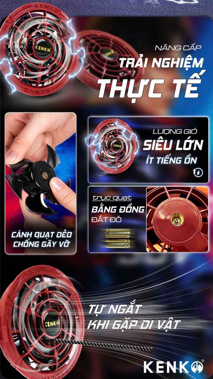 Quạt áo điều hòa KENKO Alpha X7 30v