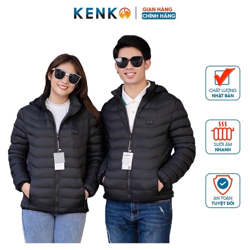 Áo sưởi ấm KENKO Nhật Bản 7-9 vùng nhiệt pin 10000mah tốt nhất hiện nay