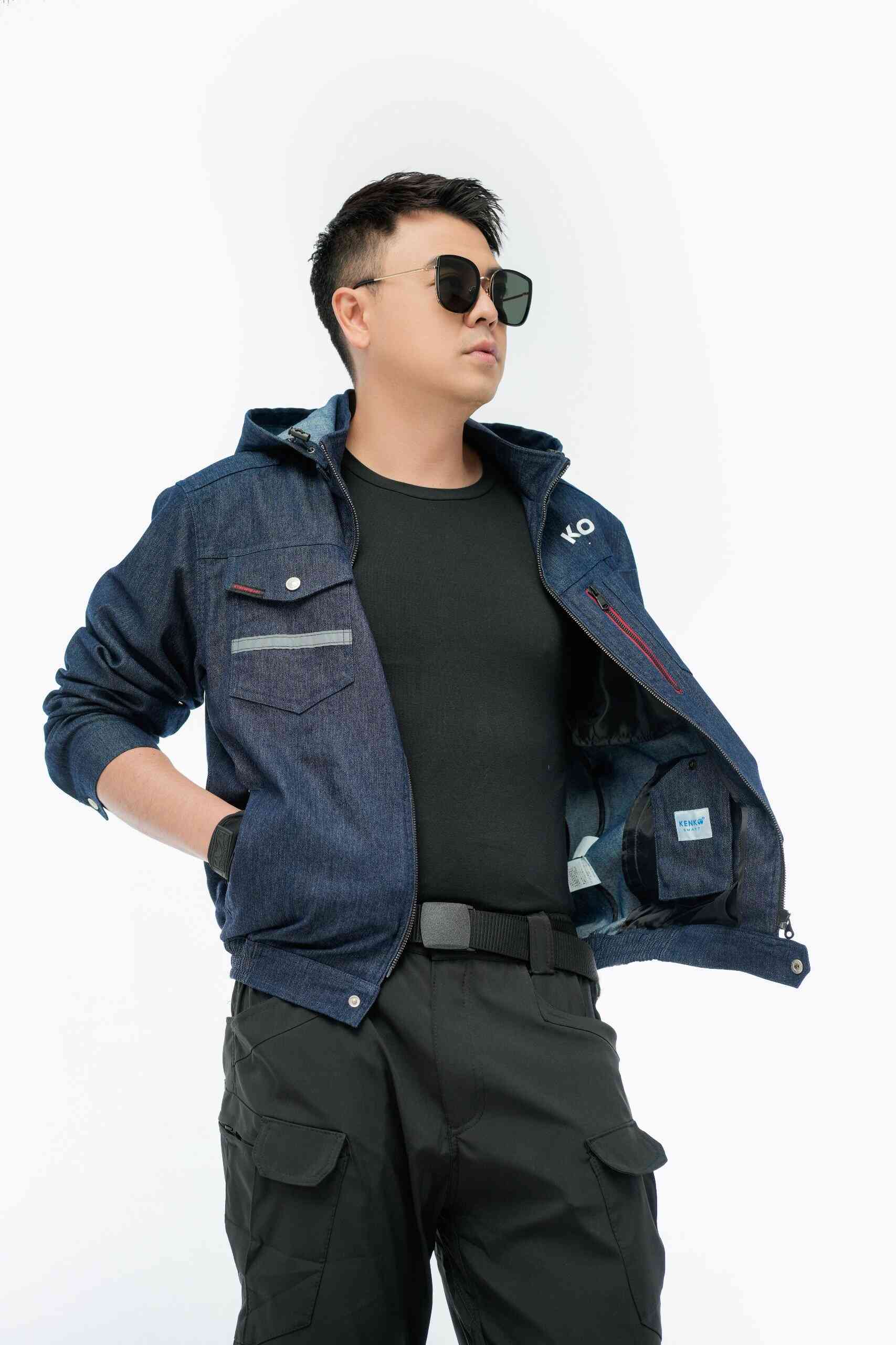 Áo điều hoà KENKO dài tay chất liệu vải bò(denim) phiên bản đặc biệt chống cháy nhẹ-SM24