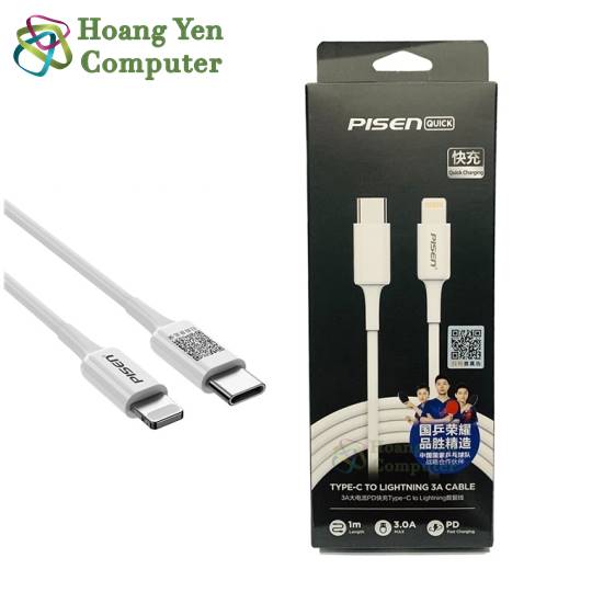 CÁP SẠC TYPE C TO LIGHTNING PISEN