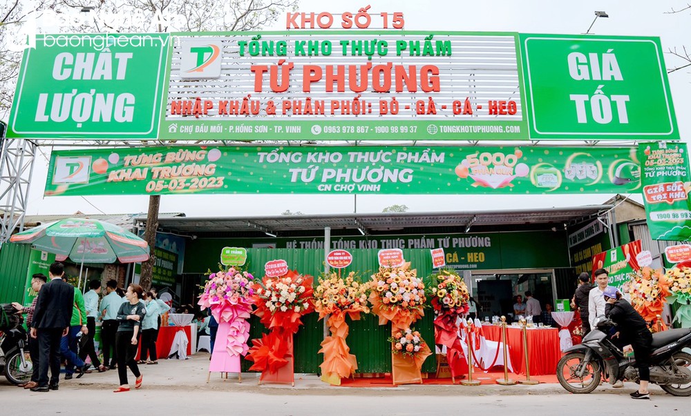 Khai Trương Tổng Kho Thực Phẩm Tứ Phương - CN Chợ Vinh