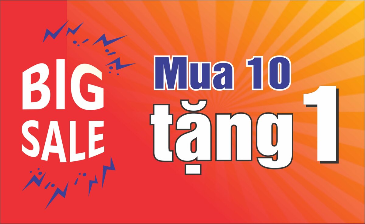 Khuyến Mãi Lớn Mua 10 Tặng 1 Cuối Năm 2020