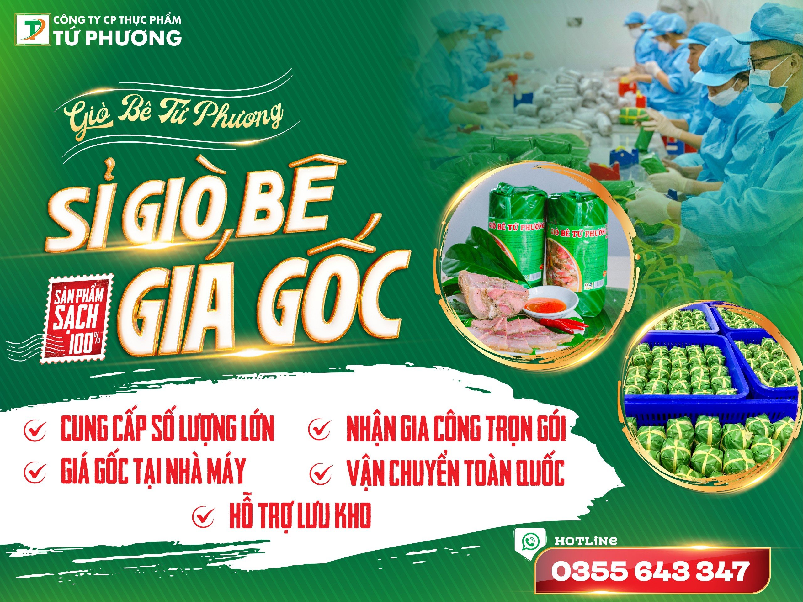 Giò Bê Tứ Phương - Tuyển Đại Lý Sỉ Lẻ Giò Bê Nghệ An Giá Gốc 2024
