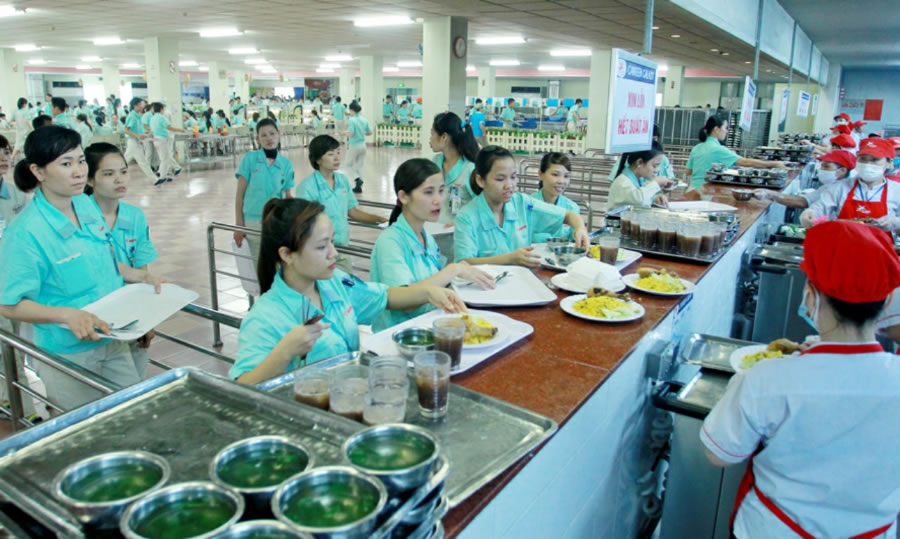 Thực phẩm suất ăn khu công nghiệp TP Vinh Nghệ An