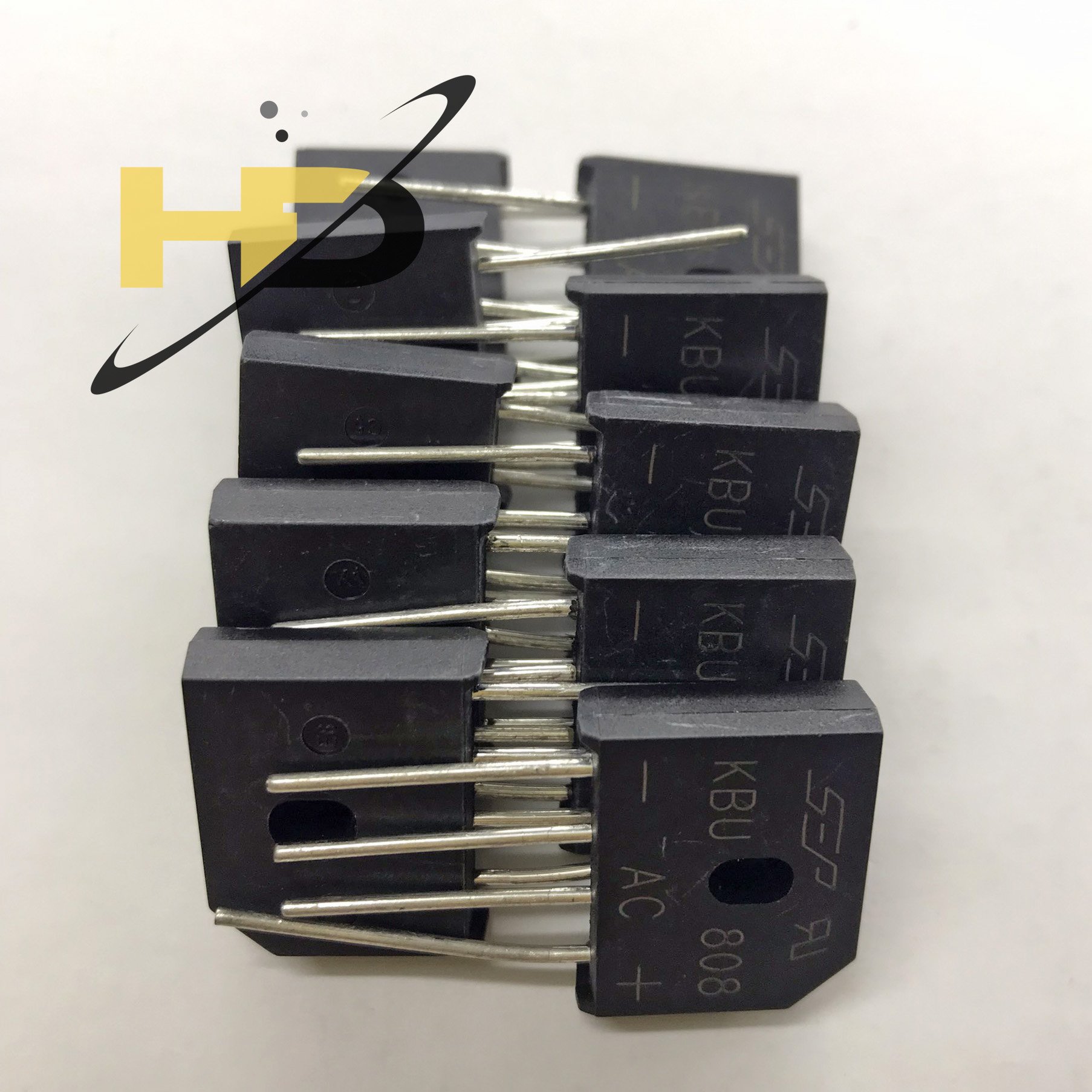 thumbnail image 2 of 50PCS KBU808 Bridge Rectifier - 8A 800V - Smw Brand 2 of 6