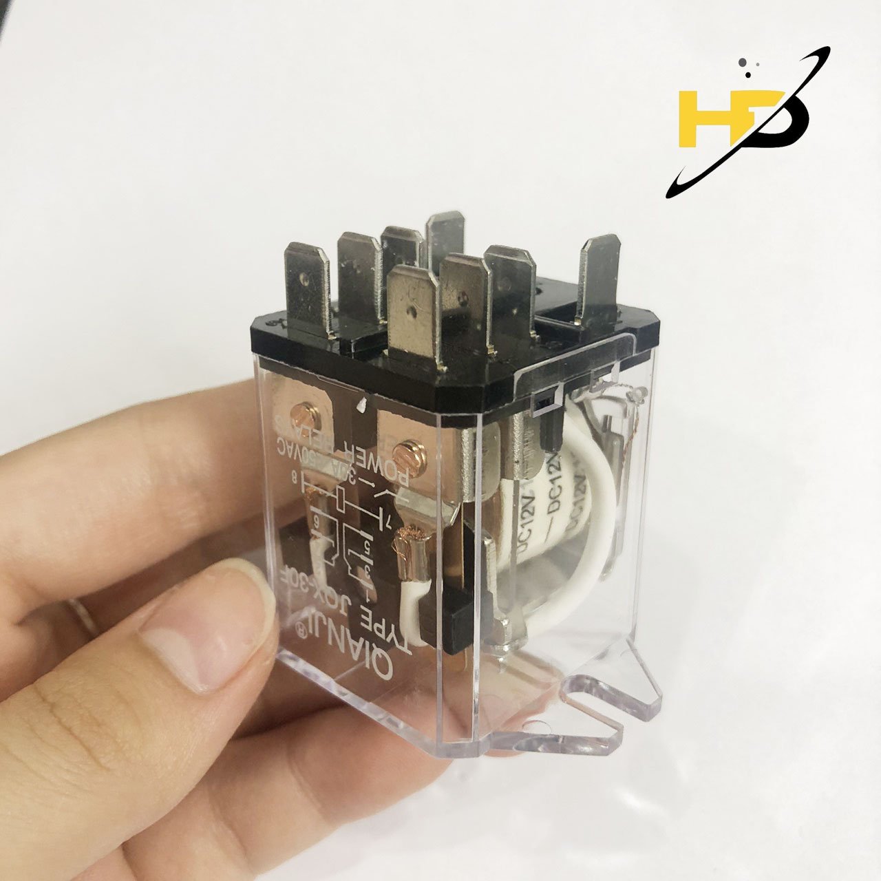 Relay Vip 30 Relay Trung Gian 12V 30A 250VAC 8 Chân Dẹp Vỏ Nhựa