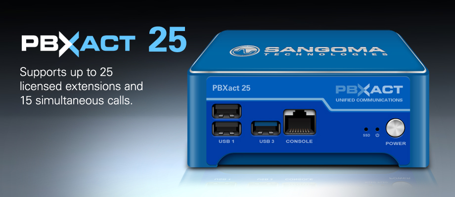 Tổng đài IP / VoIP Sangoma PBXACT UC 25