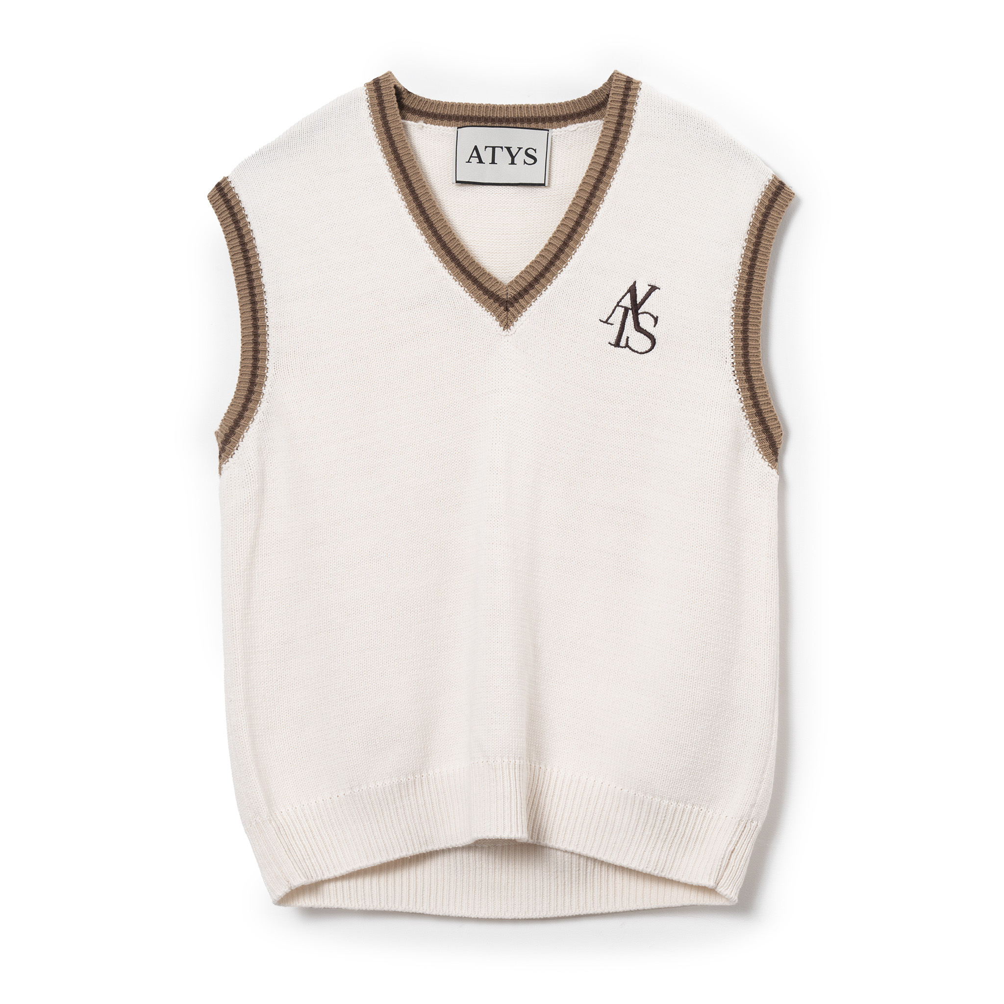 DIYI  Plain VNeck CableKnit Vest  YesStyle