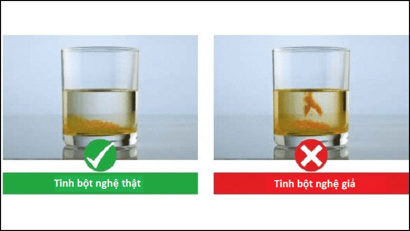 phân biệt bột nghệ