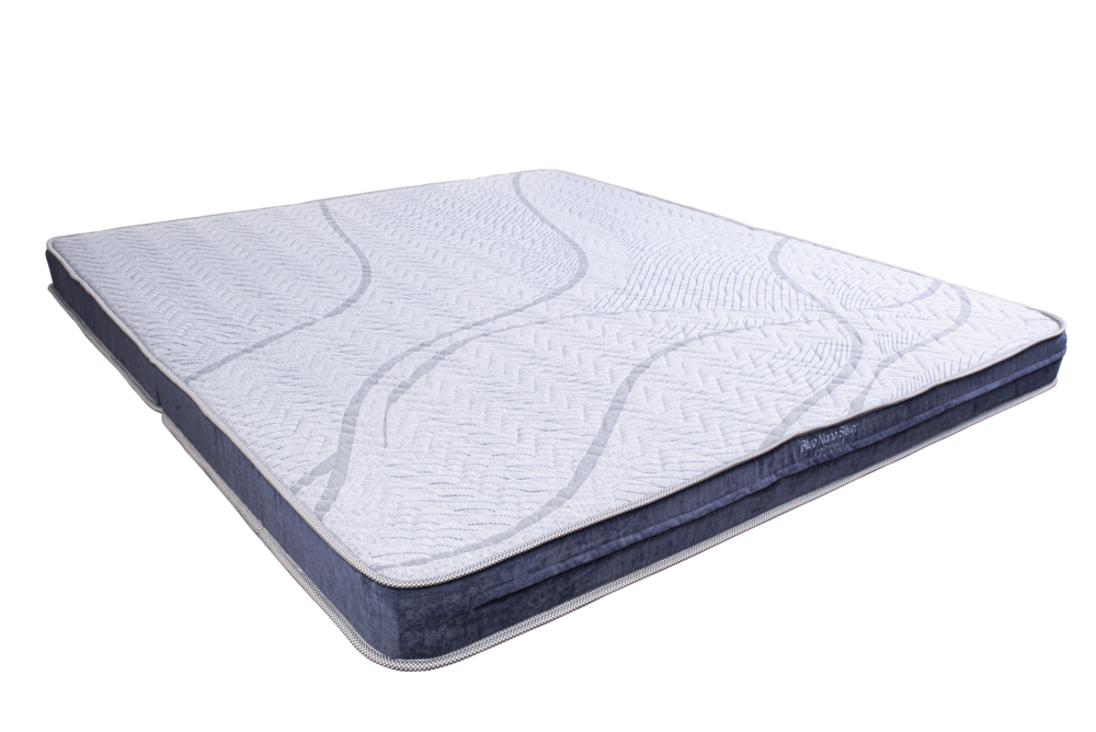 Đệm Bông Ép Hanvico Blue Nano Silver Comfort cao cấp dày 16cm