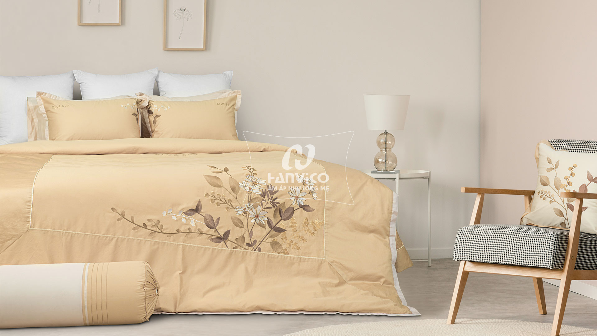 Bộ Thêu cao cấp Hanvico Blue Sky - BSM93