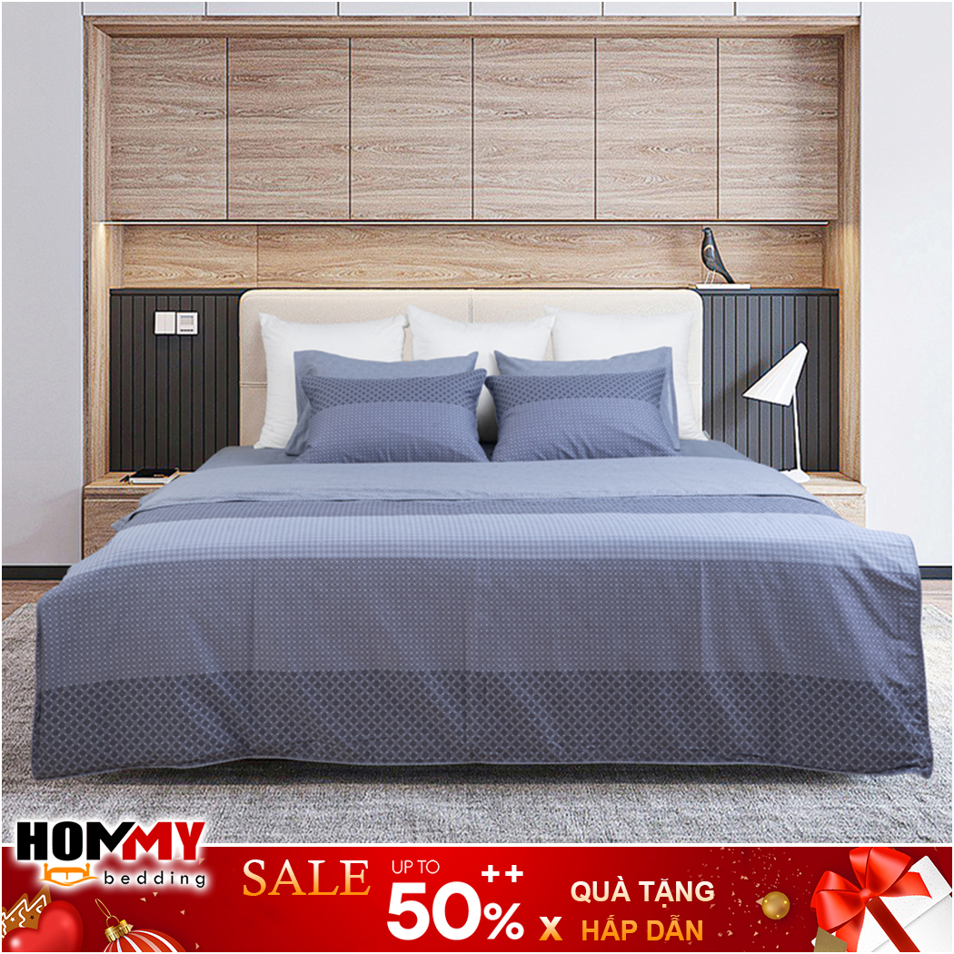 Bộ Chăn Ga Gối Hanvico Living LV34 vải cotton cao cấp