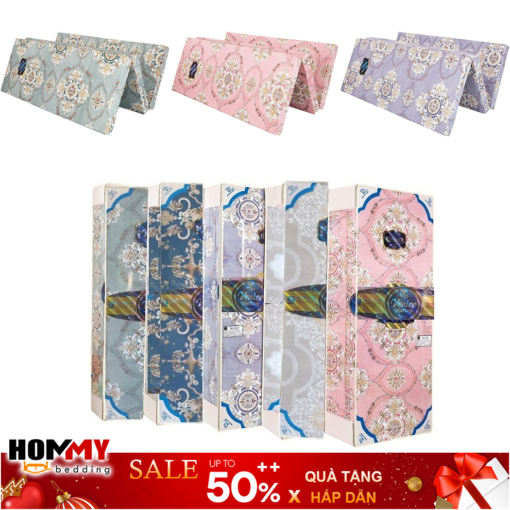 Đệm Bông Ép Kim Cương Venice vải cotton cao cấp dày 9cm