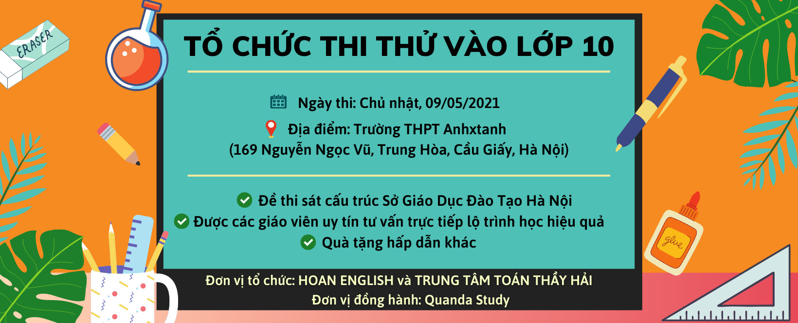 THÔNG BÁO THI THỬ CHUYỂN CẤP VÀO LỚP 10 NĂM 2021