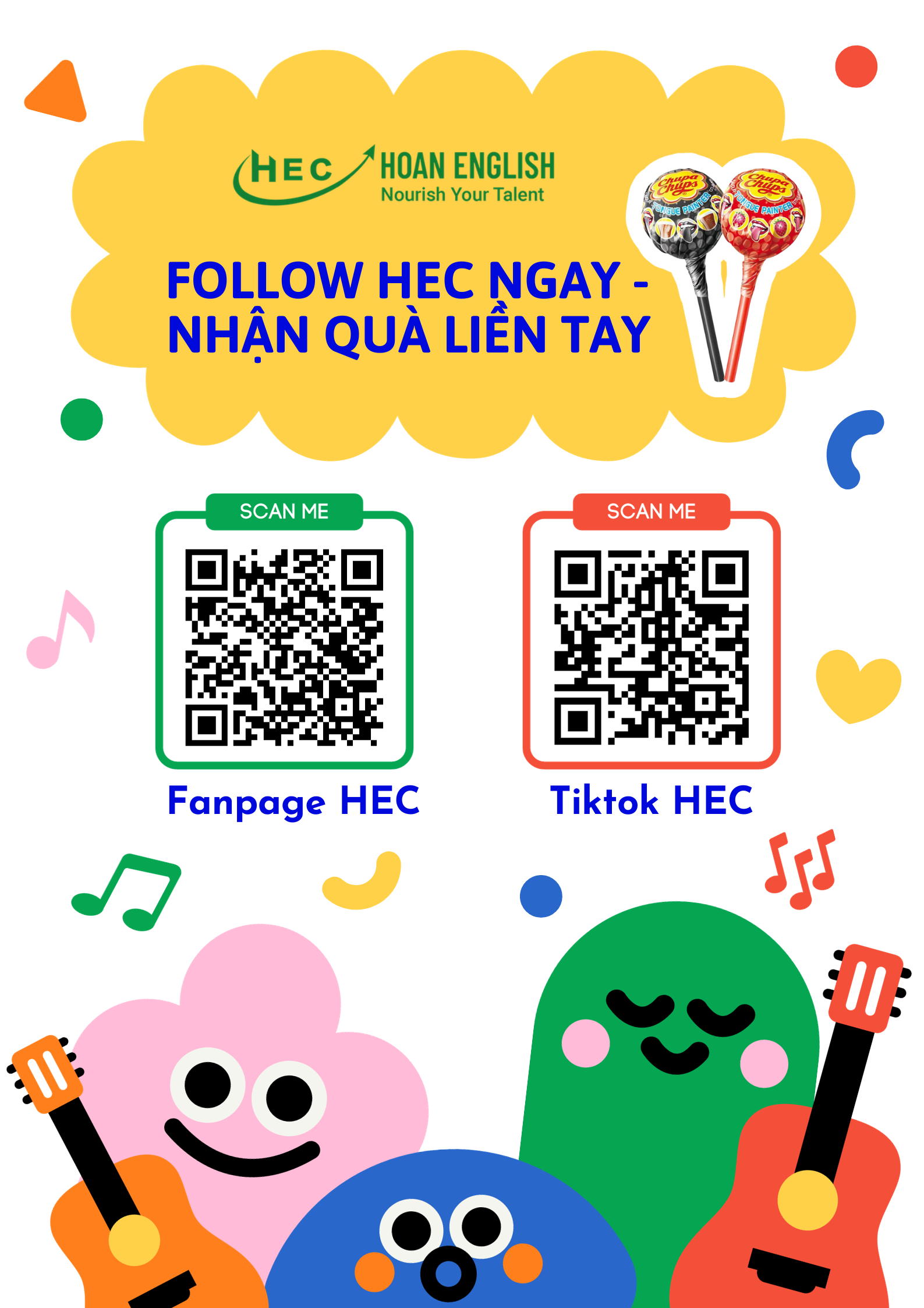 FOLLOW HEC NGAY - NHẬN QUÀ LIỀN TAY