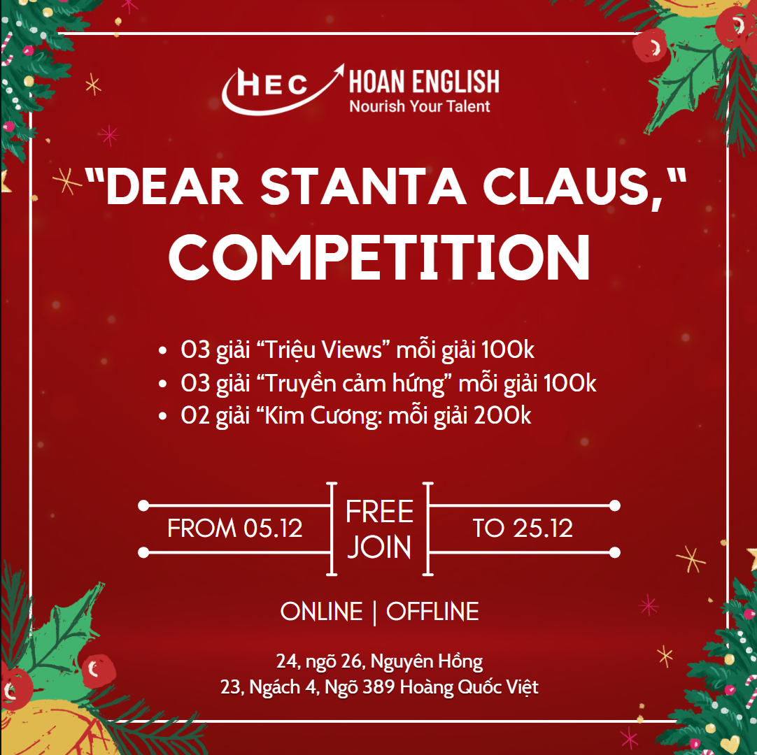 THÔNG TIN VỀ KẾ HOẠCH TRIỂN KHAI CUỘC THI “DEAR SANTA CLAUS,