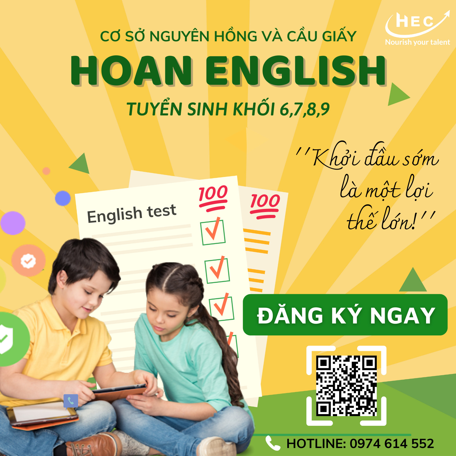 THÀNH TÍCH XUẤT SẮC CẤP 2 TẠI HOAN ENGLISH