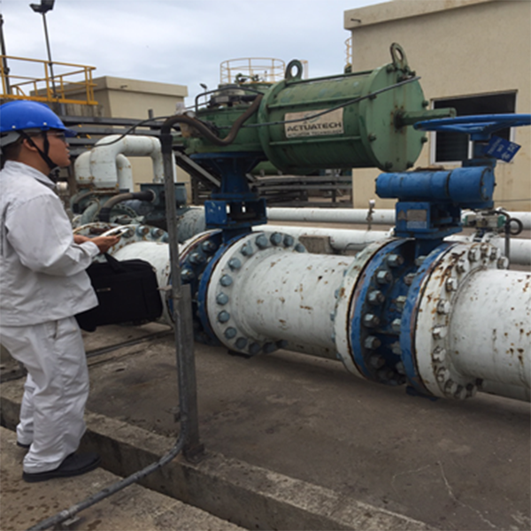 Van DN 600 điều khiển khí nén tại khu vực xử lý nước thải Nhà máy thép